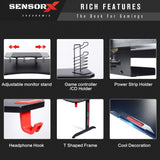 SENSORX T-Shaped Large Gaming Desk