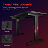 SENSORX T-Shaped Large Gaming Desk