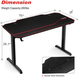 SENSORX T-Shaped Large Gaming Desk