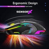 SENSORX W902 RGB WIRED GAMING MOUSE