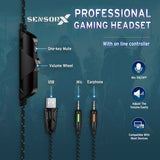 SENSORX Wired Gaming Headset X13