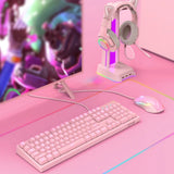 Sensorx Pink Gaming Keyboard Mouse Set