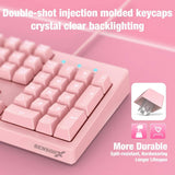 Sensorx Pink Gaming Keyboard Mouse Set